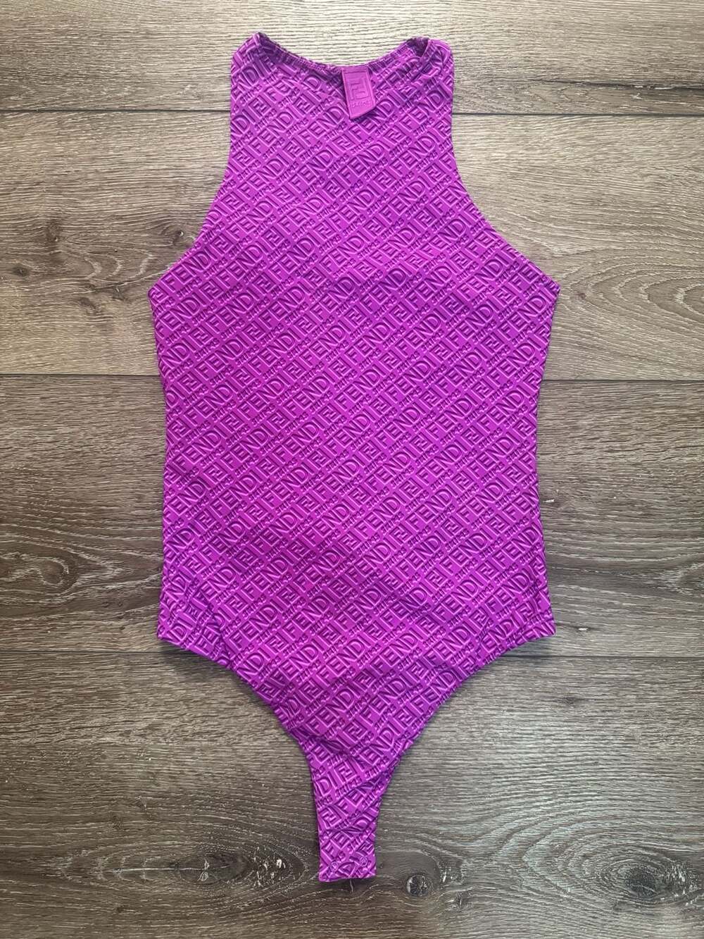 Fendi x Skims High Neck Bodysuit Pink Size S